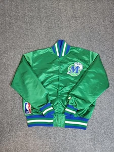 Starter 80's Dallas Mavericks Satin Jacket USA Made Unlined Men M Extremely Rare - Picture 1 of 13