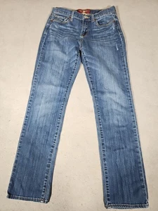Jeans Lucky Brand Sofia dritto donna 8/29 lavaggio medio blu denim baffo - Foto 1 di 9