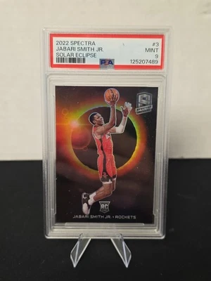 2022-23 Panini Spectra - Jabari Smith Jr. #3 Solar Eclipse PSA 9 Estado perfeito controle remoto - Imagem 1 de 4