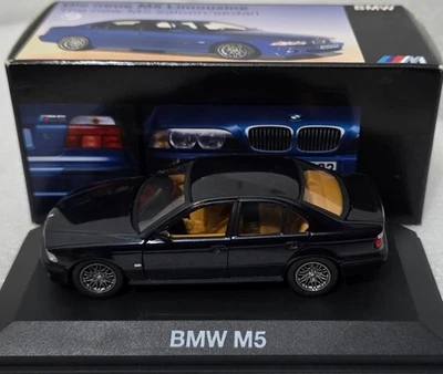 BMW 5-Series M5 (E39) 2002 Blue 1:43 Minichamps 80 42 9 423 087 SUPER RARE!! - Image 1 of 4