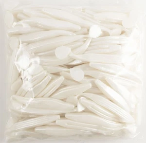 ZOOM SWIMMIN' SUPER FLUKE 100 PACK BULK 5" 116-045 WHITE PEARL DN1316 - Picture 1 of 2