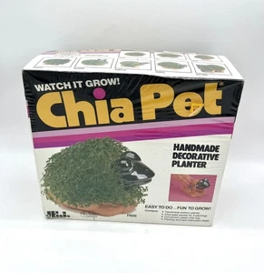 Vintage WATCH IT GROW! Chia Haustier Frosch Kröte Deko Handarbeit Keramik Übertopf - Bild 1 von 4