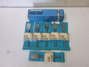 6x Record Ridgeway R355 Flat wood drill bits 22mm 7/8" spade wood drill - Picture 1 of 2
