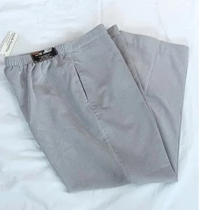 Alfred Dunner Pants 14 Short Classic Fit Gray Light Wale Comfort New/wTags - Picture 1 of 5