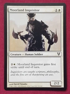 Magic The Gathering AVACYN RESTORED MOORLAND INQUISITOR white card MTG - Picture 1 of 2