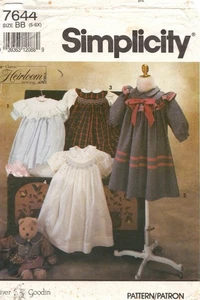 Simplicity Oliver Goodin 7644 Sz BB (5-6X) Heirloom Child’s Dress Smocking - Picture 1 of 4