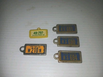 Vintage Pennsylvania 1949- 1954 Disabled American Vets Veterans License Tag Lot - Image 1 of 3