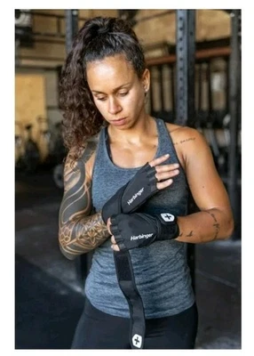 Guantes de muñeca Harbinger Pro para elevación pesada talla L negros NUEVO Foto 1 de 4