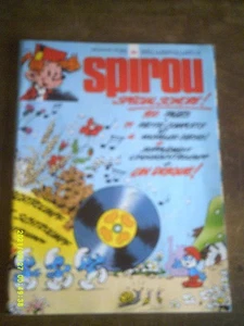 SPIROU n 1973 COUVERTURE PEYO SPECIAL SCHTROUMPF SONORE AVEC LE MICROSILLON - Foto 1 di 5