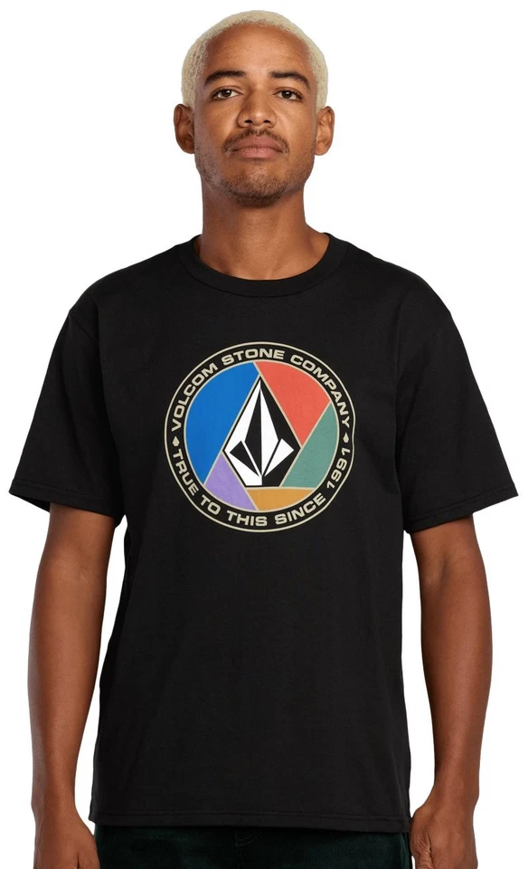 Volcom Circle Stone T-Shirt - Black - New - Image 1 of 1