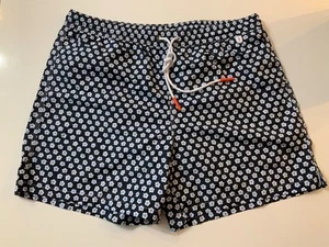 AUTHENTISCHE ISAIA HERREN BLAU WEISSE PUNKTE BADEHOSE GRÖSSE XL NEU HERGESTELLT IN ITALIEN - Bild 1 von 10
