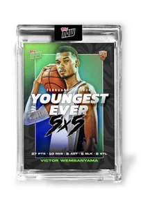 2023-24 Topps Now Victor Wembanyama RC Youngest Ever 5 x 5 #VW-2 - Bild 1 von 1