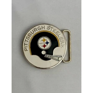 Pittsburgh Steelers Gürtelschnalle Football Helm Runde 1971 NFL - Bild 1 von 6