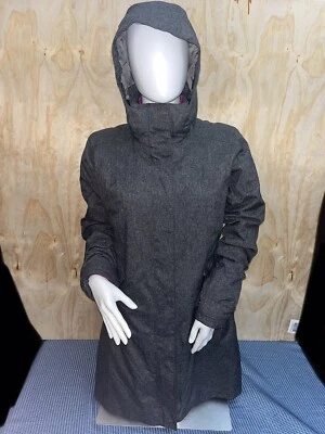 Mujer Gris Gris Púrpura PATAGONIA 3 En 1 Parka H2NO Médium Chaqueta Abrigo Foto 1 de 4