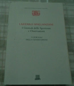 LAZZARO SPALLANZANI I GIORNALI DELLE SPERIENZE E OSSERVAZIONI GIUNTI 1994 - Picture 1 of 6