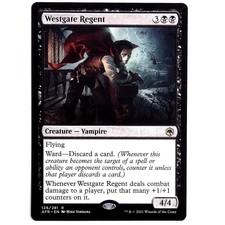 Westgate Regent - M/NM Black Creature Vampire Rare CCG TCG MTG AFR Adventures