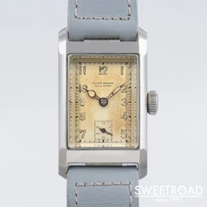 Ulysse Nardin Rectangular Cal.735 Manual Winding Vintage 1940 Men's Watch - Picture 1 of 12