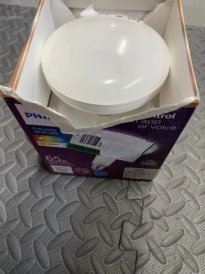 Philips Smart Wi-Fi LED Flood Light, Full Color 65W, BR40 BOX DMG - Image 1 of 4