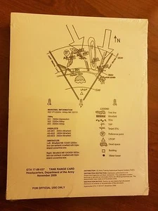 Tank Range TWO SIDED Card GTA 17-06-037 Nov 2009 Genuine Issue - Picture 1 of 5