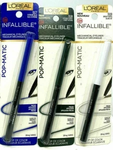 Loreal Infalible Pop-Matic Delineadores Mecánicos Extremo Azul Bosque Blanco Pick - Imagen 1 de 1