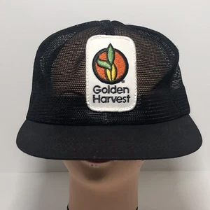 ^Vintage K-Products GOLDEN HARVEST Mesh Trucker Mütze Farm Samen Patch Cap. BC61 - Bild 1 von 12