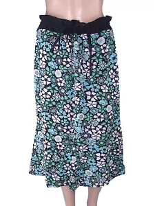 Elena Miro Falda Rodilla Floral Stretch Cabeza Avellanada 41f UK 16 F It 48 F - Imagen 1 de 9