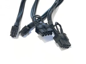 Apple Mac Pro A1289 A1186 Mini 6-pin to 8-pin PCIe Graphics Power Cable 2-Pack - Picture 1 of 5