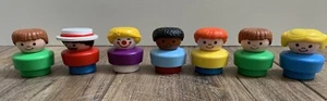 Lot of 7 Vintage 1990/91 Fisher Price Little People Chunky Figures - VGUC - Picture 1 of 4