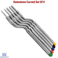 Sinus Lift Osteotomes Kit Curved Off Set Concave for Dental Instruments Set New