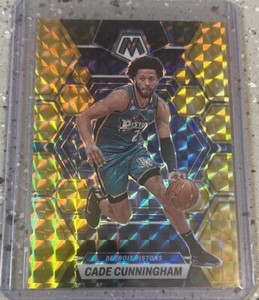 2022-23 Panini Mosaic Mosaic Reactive Yellow #6 Cade Cunningham