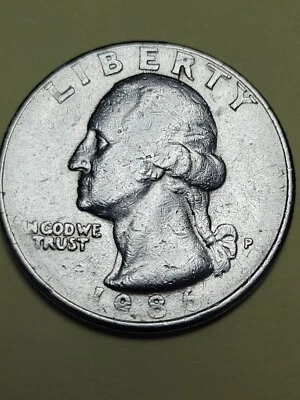 1985-P Washington Quarter Errors Including Missing "I" IN GOD WE TRUST - Image 1 of 4