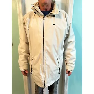 Nike Vintage Red Tag Jacket Rare Men's Size LGG with Hood and heavy Lining - Picture 1 of 7
