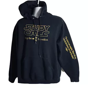 Jerzees STUDY CALC Men's Pullover Hooded Sweatshirt Size Large Black - Picture 1 of 8