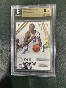 2009 Panini Rookies & Stars Kevin Durant Gold Holofoil #66 BGS 9.5 Gem Mint - Picture 1 of 2
