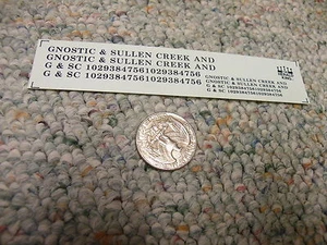 Herald King decals HO Gnostic and Sullen Creek black ZZ28 - Picture 1 of 1