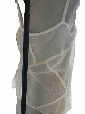 $695 L DONNA KARAN black label collection Knitted cotton sweater L Top - Image 1 of 4