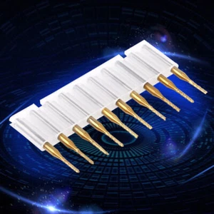 10pcs 1.5mm Cutting Edge End Mill CNC PCB Engraving Bit Tungsten Coating 1/8" - Afbeelding 1 van 7