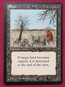 Magic The Gathering LEGENDS BLIGHT tarjeta negra Magic The Gathering - Imagen 1 de 2