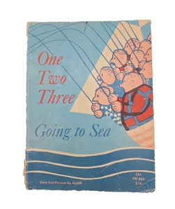 One Two Three Going To Sea 1967 Alain Scholastic PB TW 865 Counting Reader - Picture 1 of 16