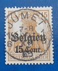Stamp German Occupation Belgium WWI Germania 15 Cent 1916 Mi. Nr. 15 (29114)