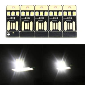 5PCS Night Lamp Mini Pocket Card USB Power LED 0.2W Light for Computer Laptop^Z0 - Photo 1/8