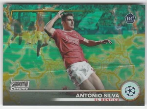 2022-23 Topps Stadium Club Chrome UEFA Green/Yellow #044/125 Antonio Silva RC - Picture 1 of 2