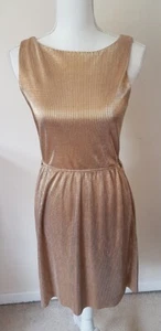 TFNC Gold Mini Dress Size M Women's Party Dress - Picture 1 of 4