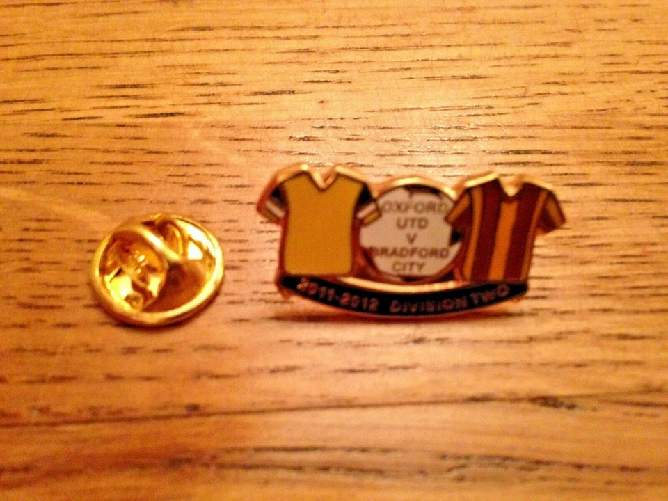 Oxford United V Bradford City - Match Badge - 2011-2012 -Brand New - For Charity - Image 1 of 1