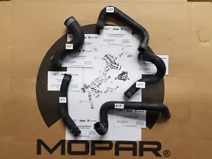 New OEM Mopar Hoses for Thermostat Jeep Cherokee Wrangler 2007-2010 2.8 CRD - Picture 1 of 3