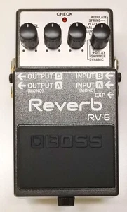 BOSS RV-6 Reverb Guitar Effects Pedal 2015 #17 with Box DHL Express or EMS - Picture 1 of 12
