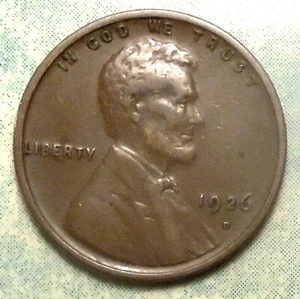 1926 D Wheat Cent XF EXTRA FINE Brown Low 28 Million DENVER Scarce Higher Grade! - Picture 1 of 2