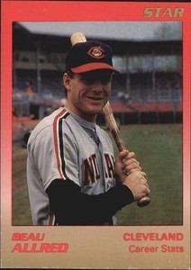 1989 Star Future Stars #9 Beau Allred/(Portrait with bat) - EX-MT