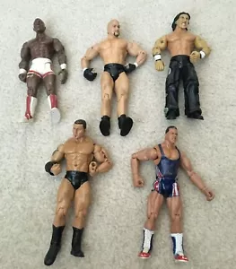 Lote de 5 figuras de acción de lucha libre WWE WWF Batista Benjamin Basham Jakks Pacific - Imagen 1 de 12