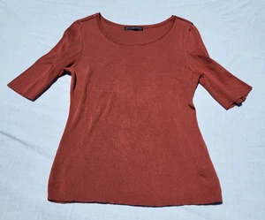 Peruvian Connection Shirt Women's Large Pima Cotton Preppy City Quiet Luxury - Picture 1 of 5